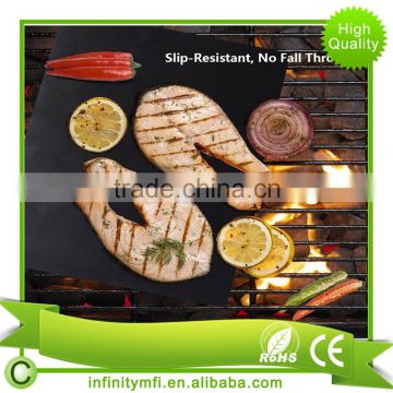 BBQ Grill Mat Oven Liner Baking Mat Barbecue Grilling Mat High Quality Durable Non-Stick Heat Resistant And Dishwasher Safe