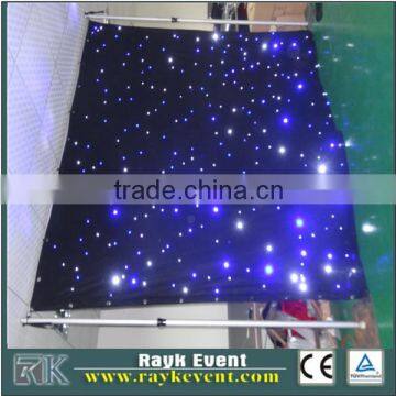 Manufacturer Outdoor Decorative star curtain fiber optic curtain light