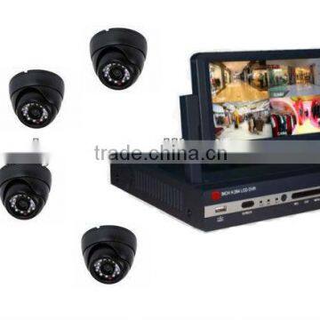 DVR-7014KS 4 Channel CCTV DVR Kit H. 264 4x Outdoor Waterproof Night Vision IR Cameras