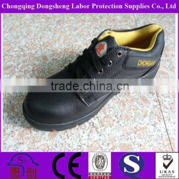 CE embossed cow leather comfortable work shoes