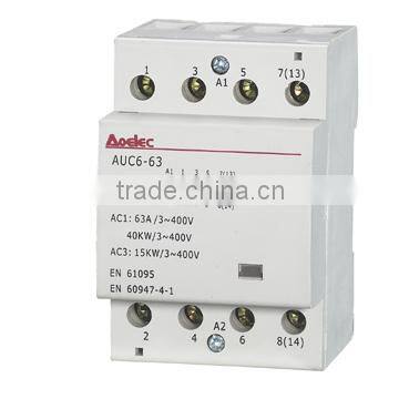 AUC6 4P 25A with Semko certificate Magnetic Electric AC Contactor Switch