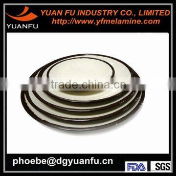 LFGB, SGS, FDA Eco-friendly plastic melamine plates