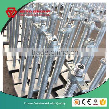 Q235 Adjustable Solid Hollow Section Jack Base Jack Jack