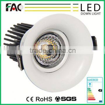 Energy saving excellent quality dimmable ip44 12v led downlight 7w