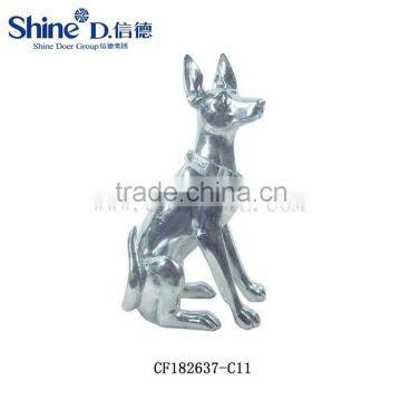 Home Garden Animal Customized Cast Dog Figurines resin dog for sale