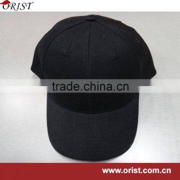 No 3D embroidery plain visor 7.5cm length baseball cap