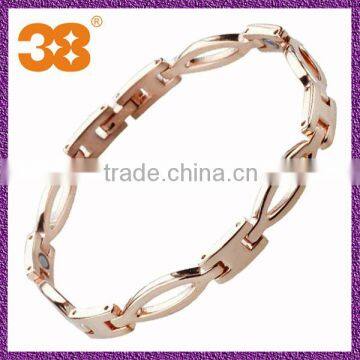 hot fashion lovely healthy magnetic rose gold color bracelet+aluminum jewelry