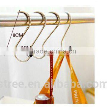 1 Pcs Portable Stainless Steel "S" Hooks Home&Kitchen Organization Hangers