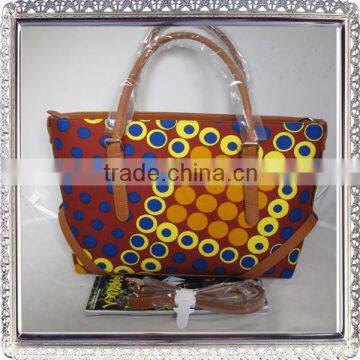 2015 Hottest Style ankara fabric handbag wax fabric handbag african fabric handbag