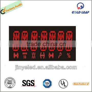 7 segment red color 14 segment display