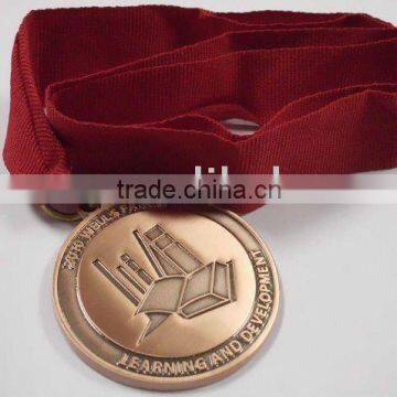 Zinc alloy Coin with ribbon