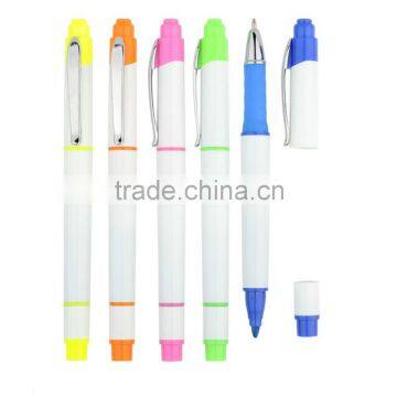 Novelty HOT sell Highlighter With Ball Pen