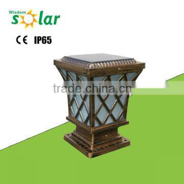 Outdoor light post traditional outdoor wall lighting with 4w solar panel outdoor pillar lamp