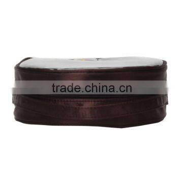 Satin Fabric Cosmetic Bag/clear Travel Toiletry Bags Made in China photo-5