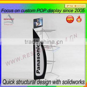 Spinning Floor Battery Display Rack Metal&wood Customized Design photo-3