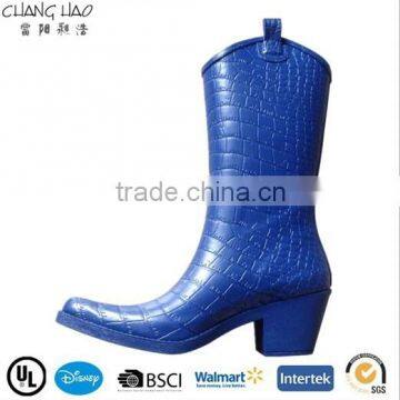 (CH.W168) Women High heel rain boot new style clear rubber boots