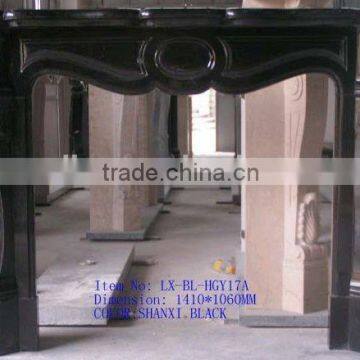 Chinese Black Marble Fireplace