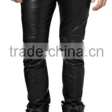 100% New Genuine Sheep Napa Leather Men's Stylist Leather Pant