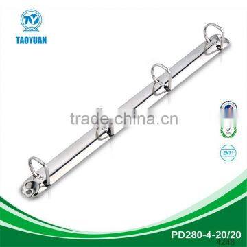 280mm length metal 4 ring clip for office stationery