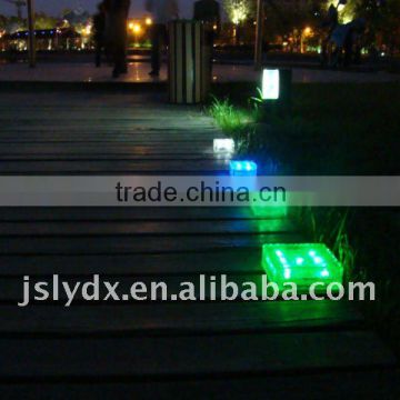 Solar Ice Glass Brick LED Street light