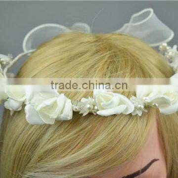 Fashion White Flowers Hair Accessory Indian Wedding Garland Tassel Garland New Style photo-3