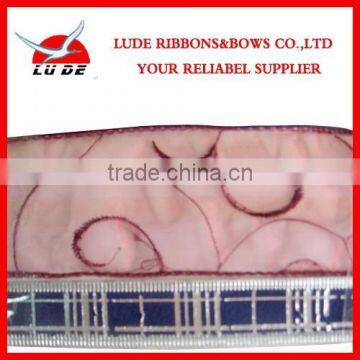 2015 New Decoration Printed Christmas Ribbon