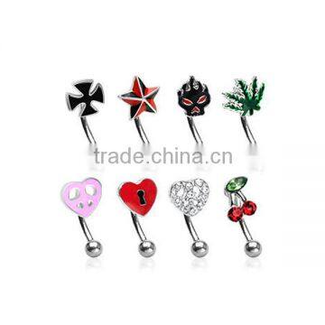 china factory custom eyebrow rings body piercing jewelry