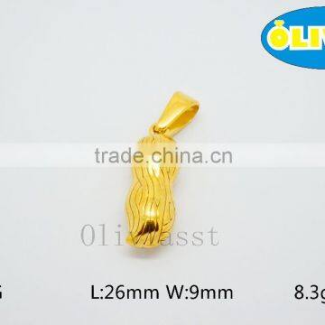 Olivia 2016 New Fashion Modern 316 Stainless Steel Cast Metal Crop Peanut and Corn Shape Pendant photo-2