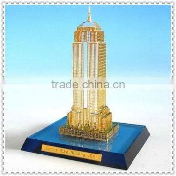 Light Brown Crystal Diamond Building For Gift & Decoration