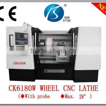 CK6180W CNC HUB LATHE, car wheel repair machine, torno CNC para reparacao de rodas