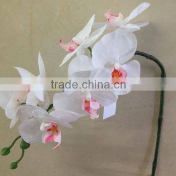 72cm Real touch white butterfly orchid for wedding favors FABRIC FLOWER