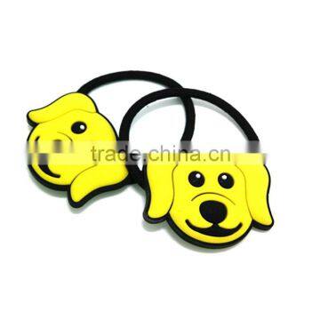 Lovely dogs designs hair clip custom ponytail holders for men