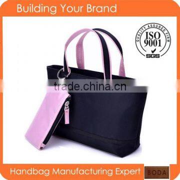 BSCI FACTORY High Quality Fashion Custom Blue Lady felt tote bags