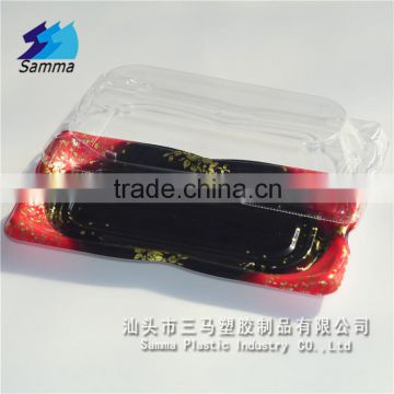 KW-0006SJ-R Plastic Food Container with Clear Lid