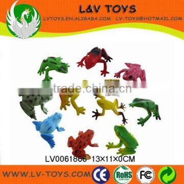Simulation animal plastic toy mould frogs toys 12 IN 1