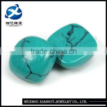 2015 Wholesale High Quality Cushion Cabochon Shape Natural Green Turquoise