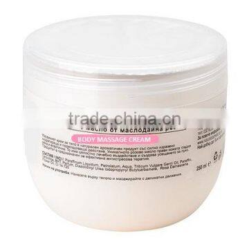 Body Massage Cream With Bulgarian Rose Oil - 1000 ml. Private Label Available. Made in EU