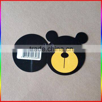 china design kids printed clothing paper hang tag