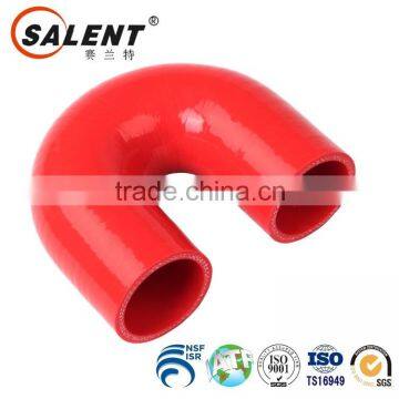Standard 25mm Reinforced Red 180 Degree Flexible Silicone Elbow Hose Hookah photo-4