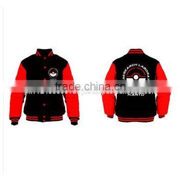 Varsity jacket artwork red and black beautiful colors range