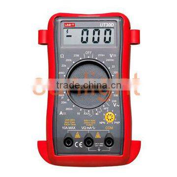 Palm Size Digital Multimeter, AC/DC/Resistance UT30D