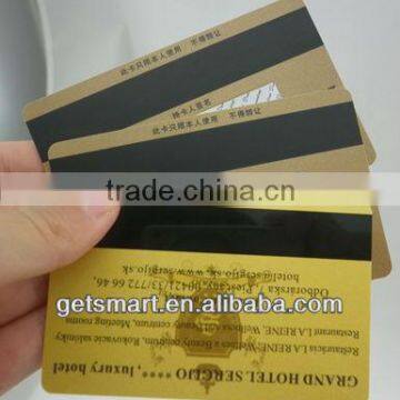 Latest Beautiful Card!! Best Quality SGS Approval Gold Silk-Screen Prnting PVC Magnetic Card