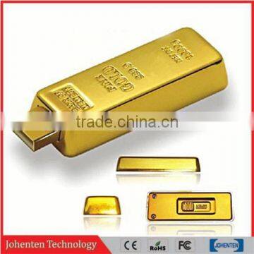 metal Promotional Gold Bar USB Flash Drive 2GB 4GB 8GB 16GB wholesale usb stick