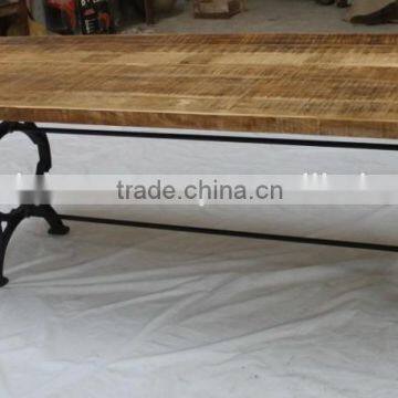 Industrial Iron Wood Dining Table