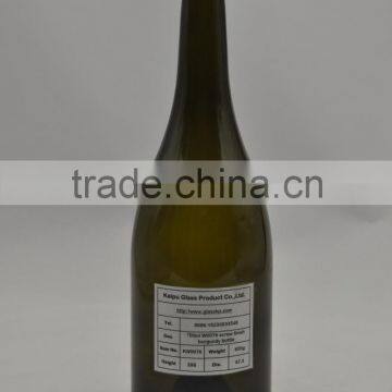 Screw Cap 750ml Burgundy Wine Bottle