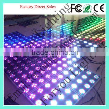 PC & Sub Control Disco DJ Wedding 192pcs SMD3528 RGB 3IN1 LED 4*4 Pixel Outdoor Waterproof Digital Interactive Dance Floor