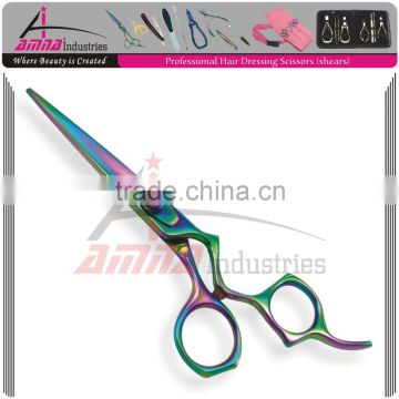 Professional barber hairdressing scissors / hair cutting shears /razor edge barber scissor /multi titanium hairdressing scissors