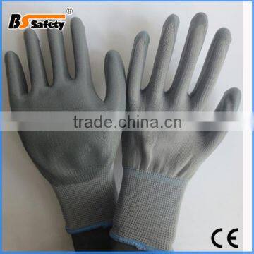 BSSAFETY Protective nitrile Coated Nitrile 13 Guage Nylon knitted gardening glove