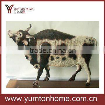 Metal decorative art cow