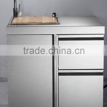 Stainless Steel Outdoor Sink Cabinet, With Stainless Steel Sink photo-3